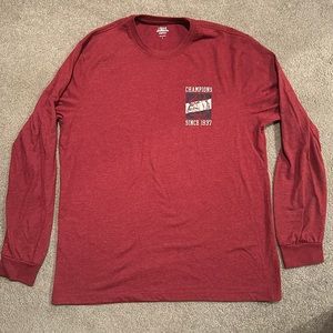 NWOT Bulldogs Champions red long sleeve // size large